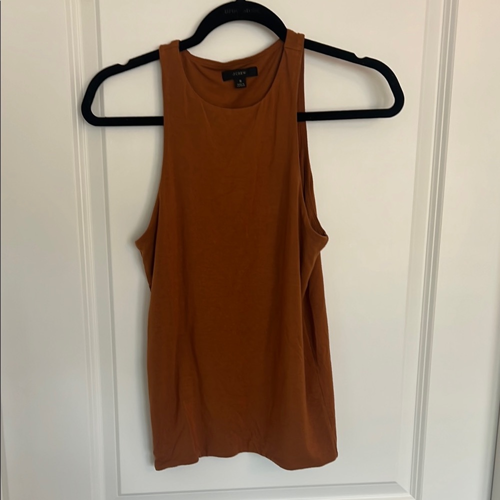 Jcrew Brown/Orange Sleeveless Tank Top